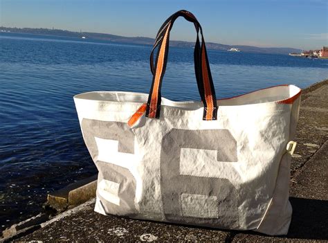 old sails made into bags